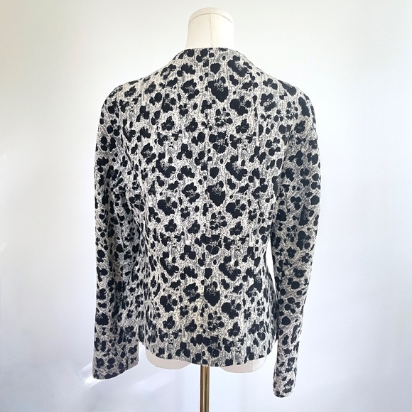 Lafayette 148 Wool Blend Textured Jacket Sz 6 Blazer Abstract Evening Holiday - Picture 7 of 13